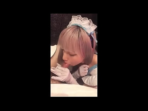 ❤️ Japonų dievaitis [mayuka], prancūzės tarnaitės kostiumas, 1 dalis, blowjob ir masturbacija su losjonu ☑ Porno prie mūsų ❌